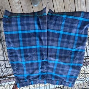 Nike Blue Plaid Men's Athletic Shorts